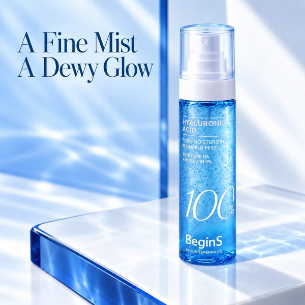 BeginS by JUNGSAEMMOOL Blue Hydrangea Hyaluronic Acid 100 PDRN Moisturizing Plumping Mist 100ml - SONEDAJUNGSAEMMOOL