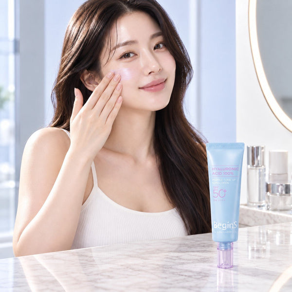 BeginS by JUNGSAEMMOOL Hyaluronic Acid Purple Tone Up Sunscreen 50ml - SONEDAJUNGSAEMMOOL