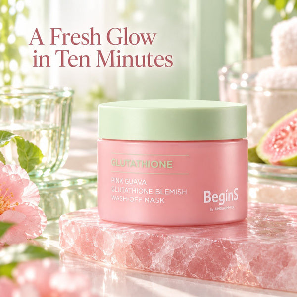 BeginS by JUNGSAEMMOOL Pink Guava Glutathione Blemish Wash-off Mask 90g - SONEDAJUNGSAEMMOOL