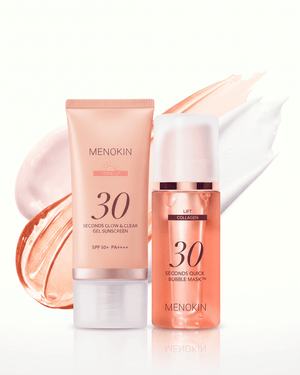 MENOKIN Lift + Glow Bubble Mask + Gel Suncreen Set - SONEDASONEDA