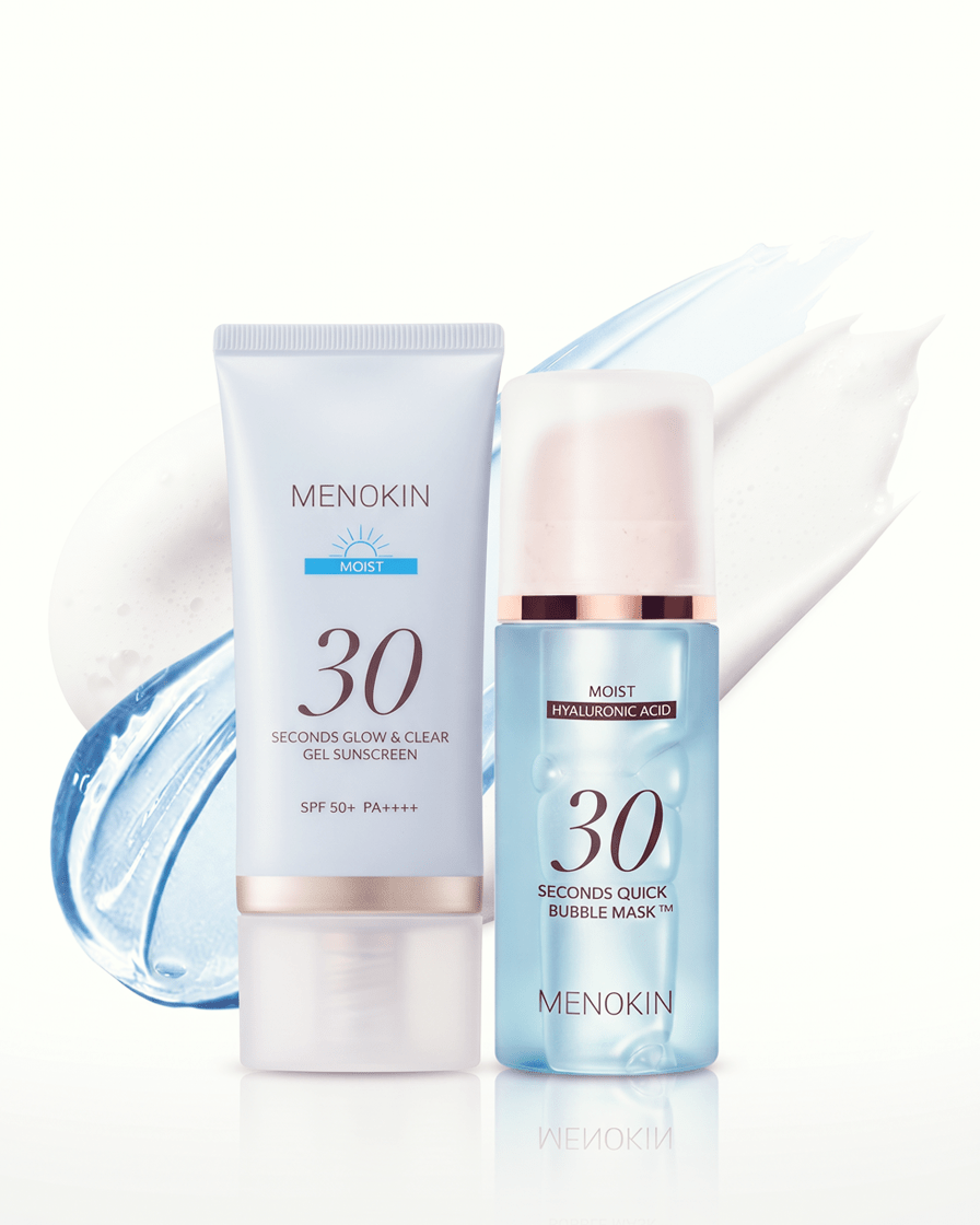 MENOKIN Moist Bubble Mask + Gel Suncreen Set - SONEDASONEDA